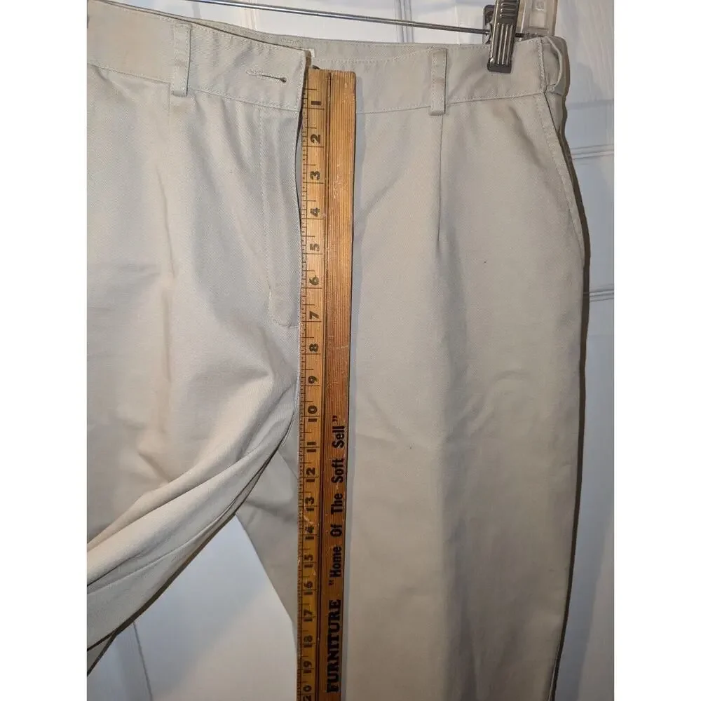 L.L. Bean Womens Pants 8 Regular Original Fit Khaki 100% Cotton EUC Bottoms - Picture 7 of 9